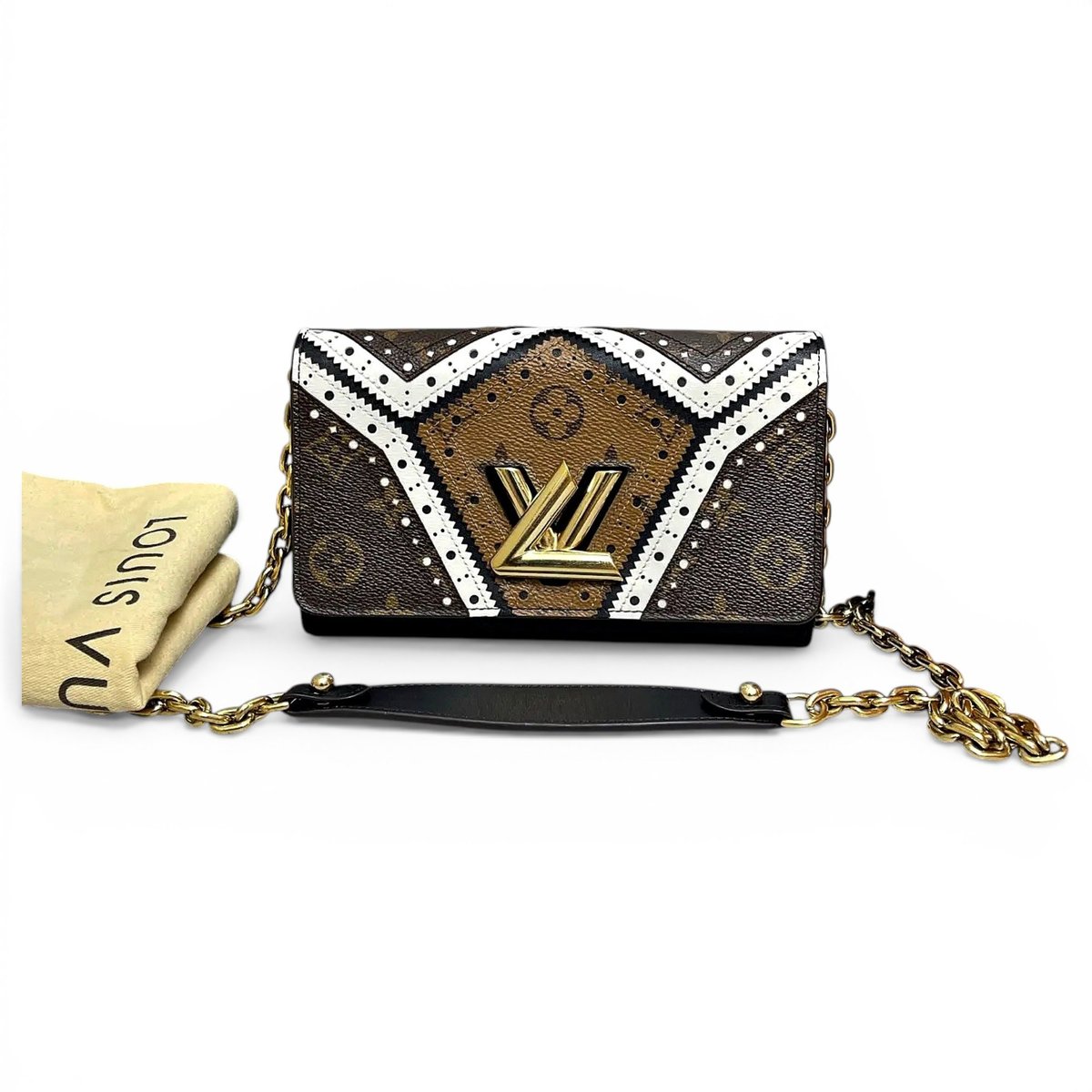 Twist vinyl handbag
