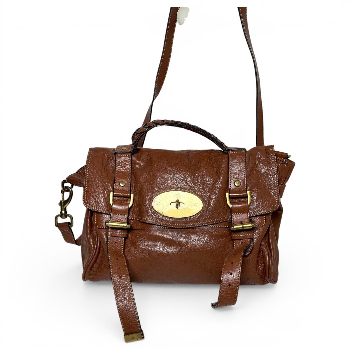 Alexa leather satchel