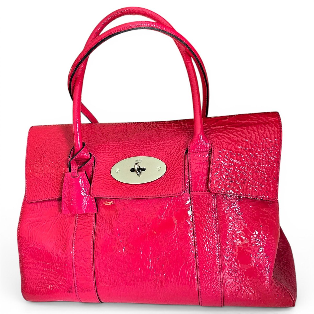 Bayswater patent leather handbag