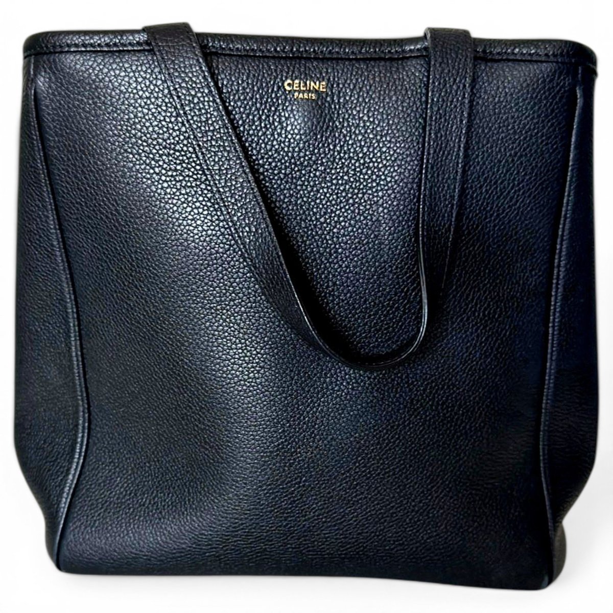 Cabas leather handbag