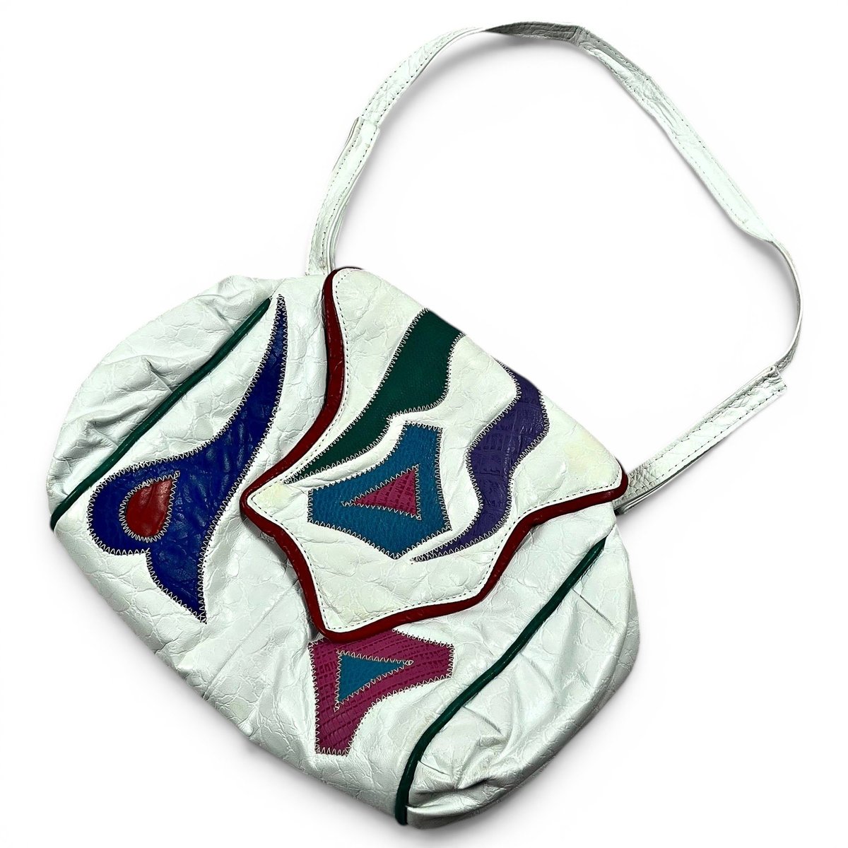 Leather clutch bag