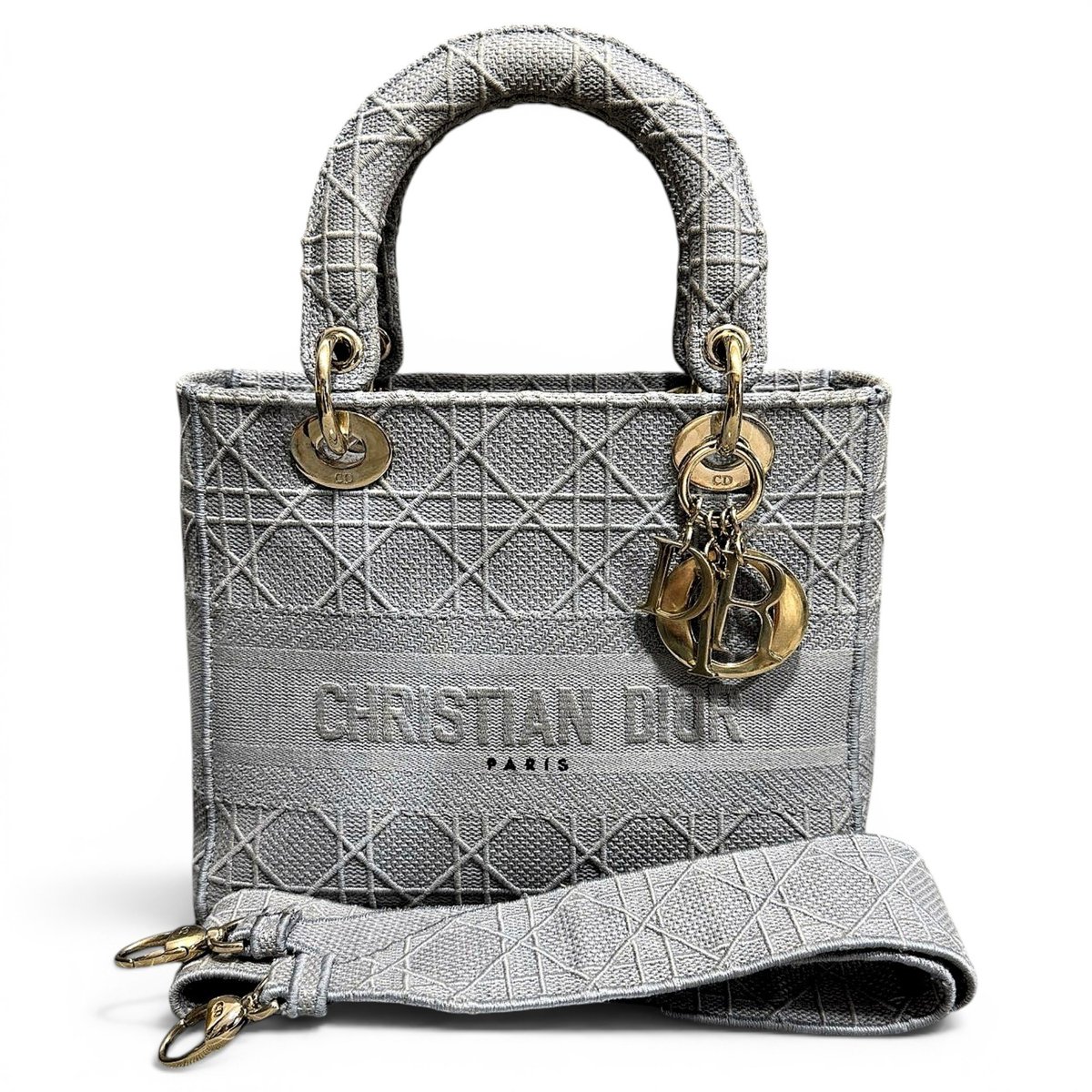 Lady Dior cloth handbag