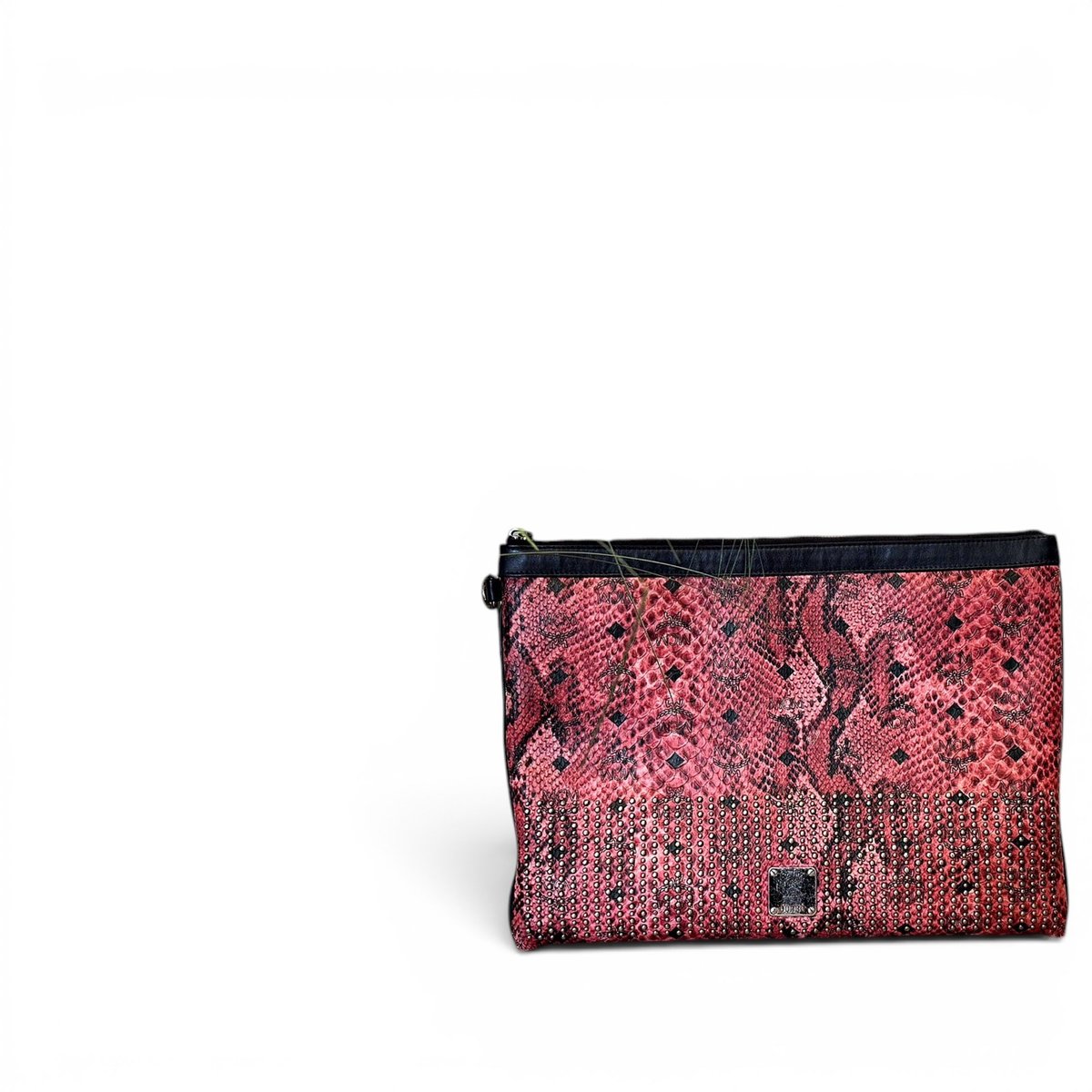 Leather clutch bag