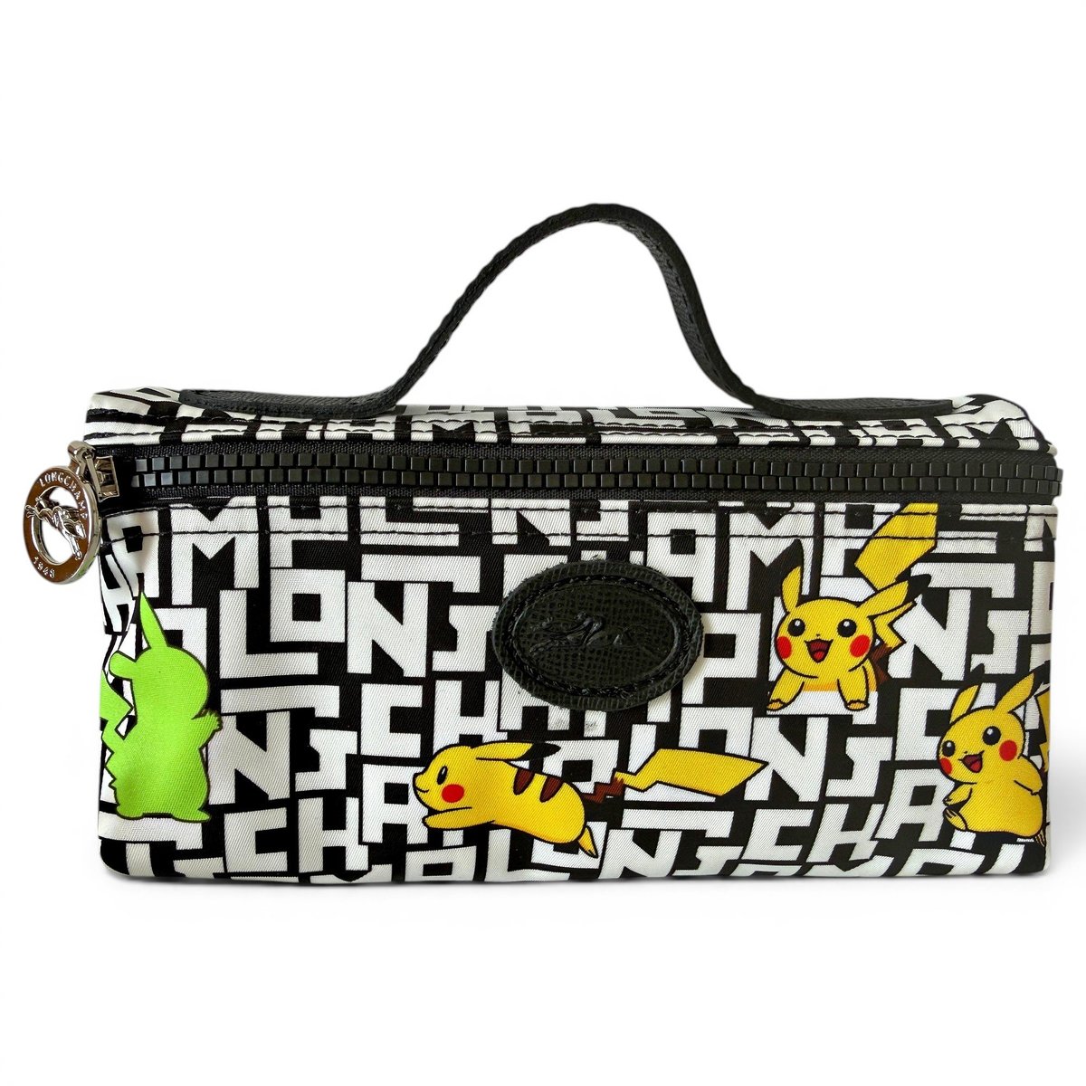 Pliage patent leather clutch bag