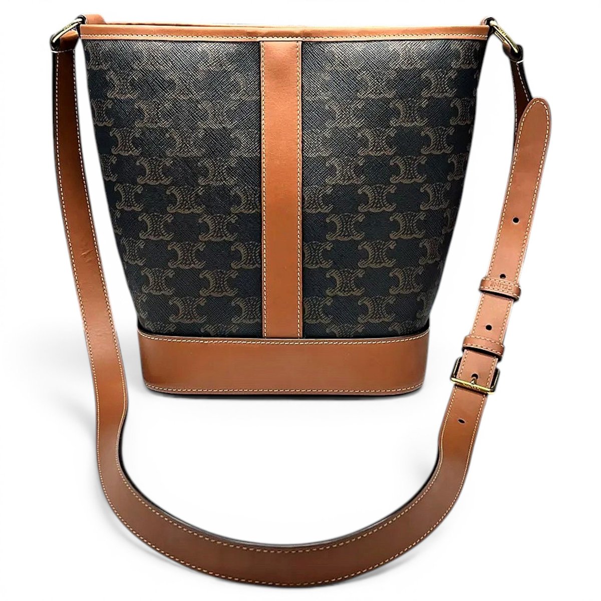 SAC SEAU leather crossbody bag