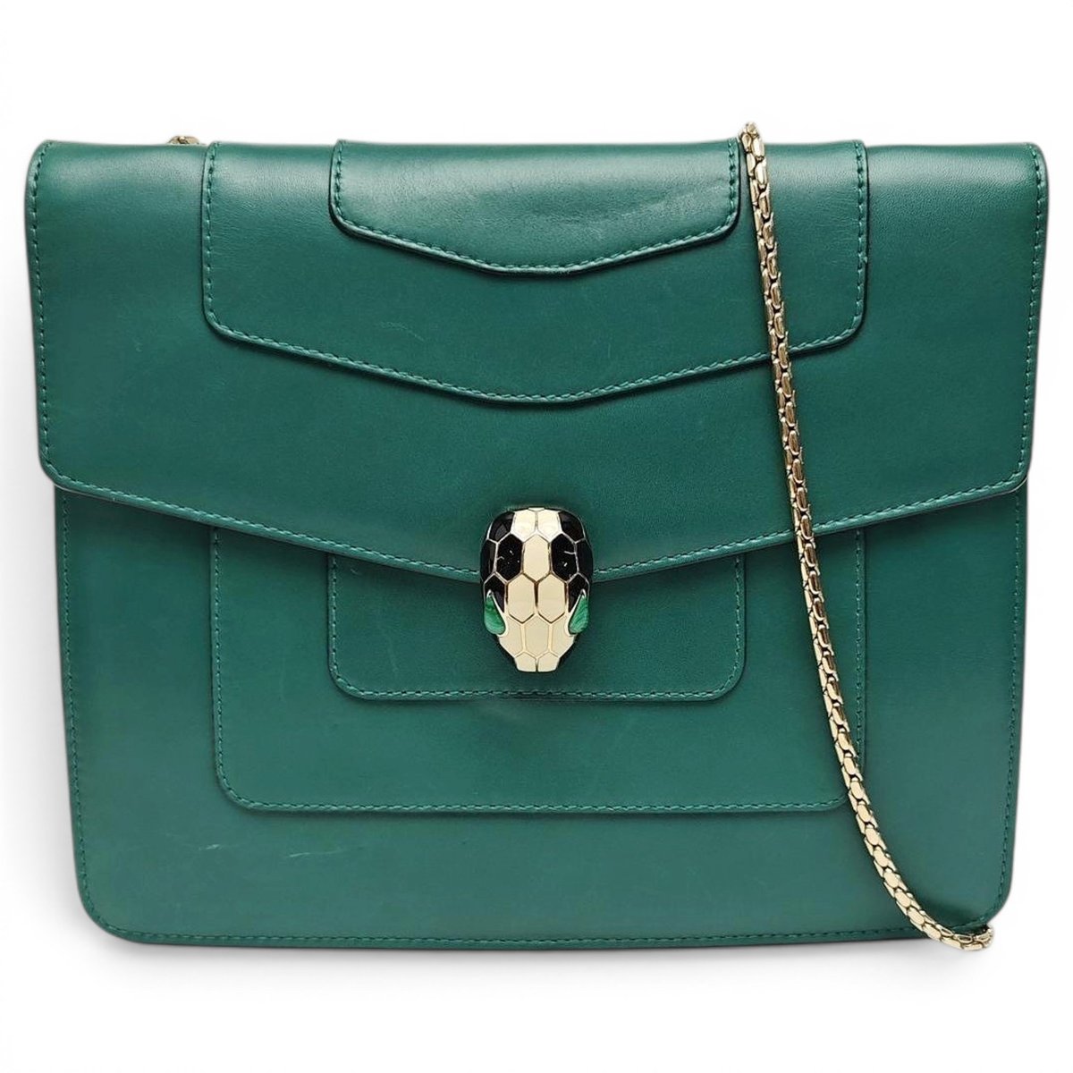 Serpenti leather crossbody bag