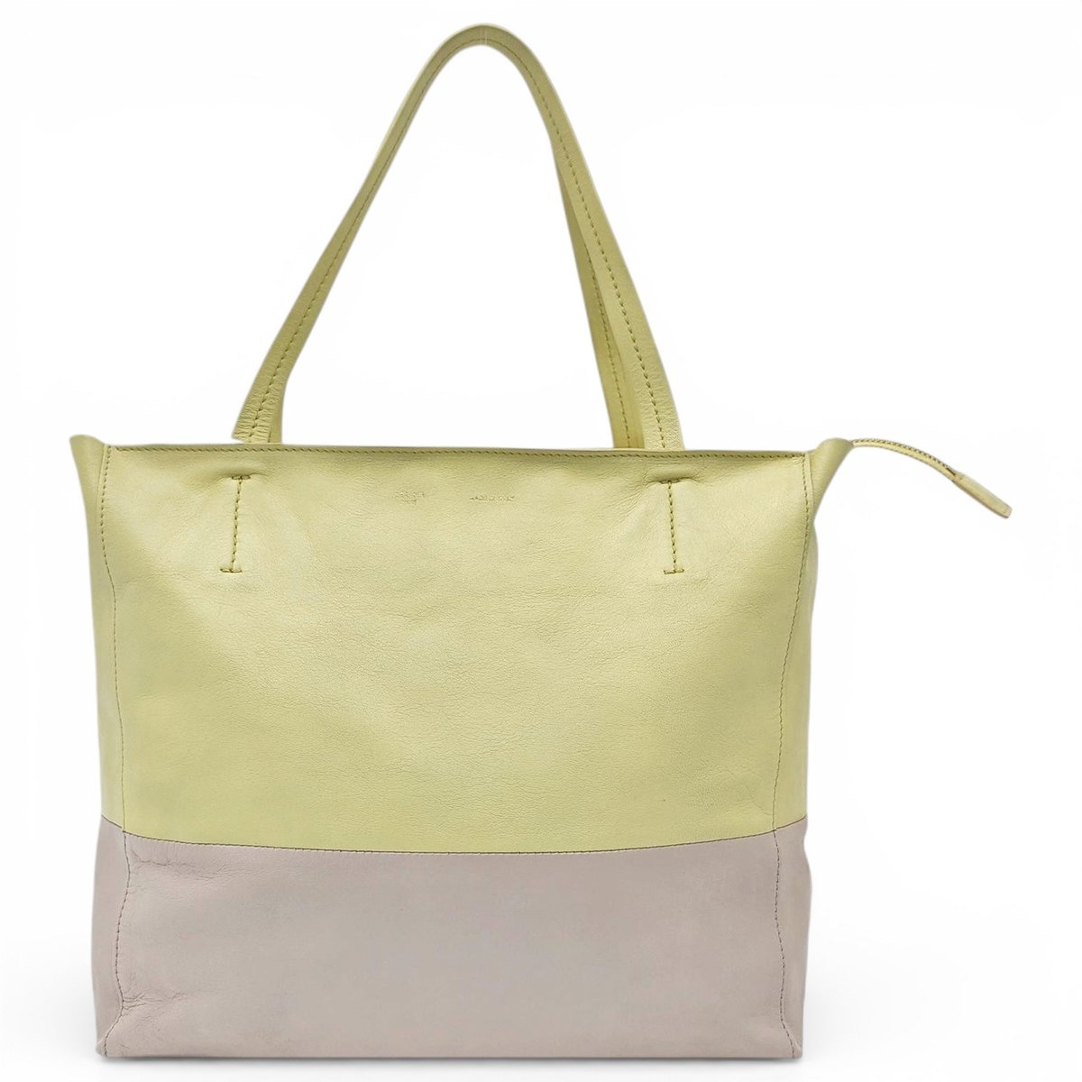 Cabas leather handbag