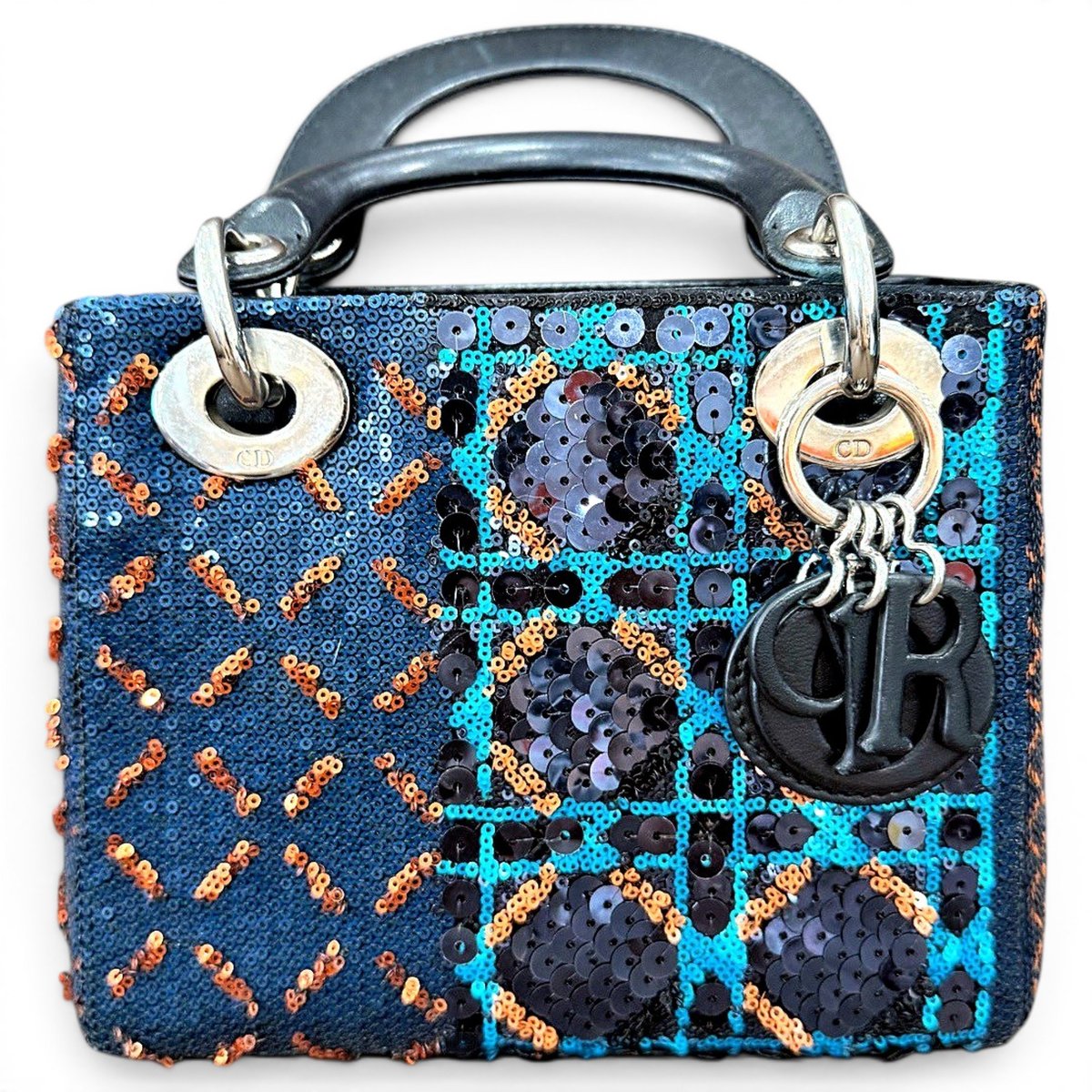 Lady Dior glitter handbag