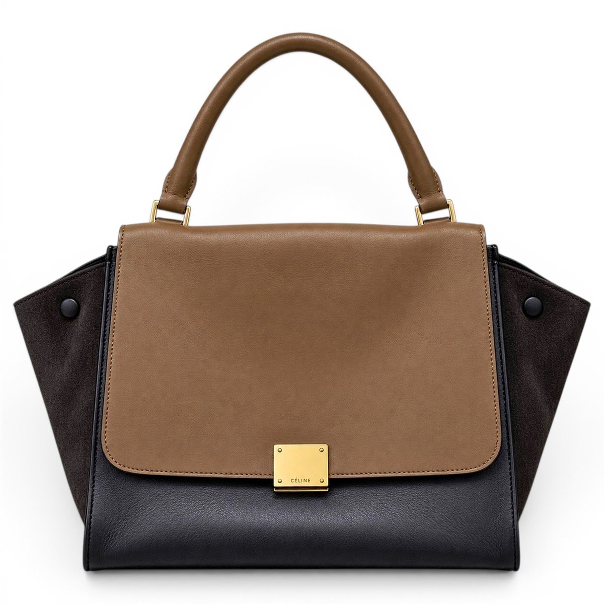Trapèze linen handbag