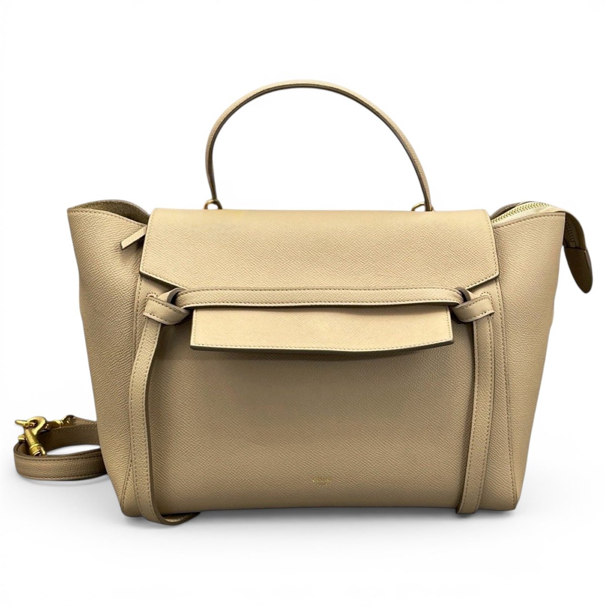 Belt leather handbag