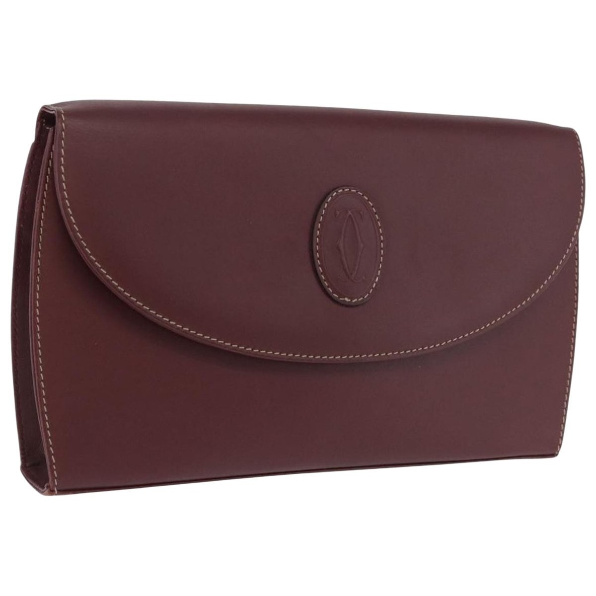 Leather clutch bag