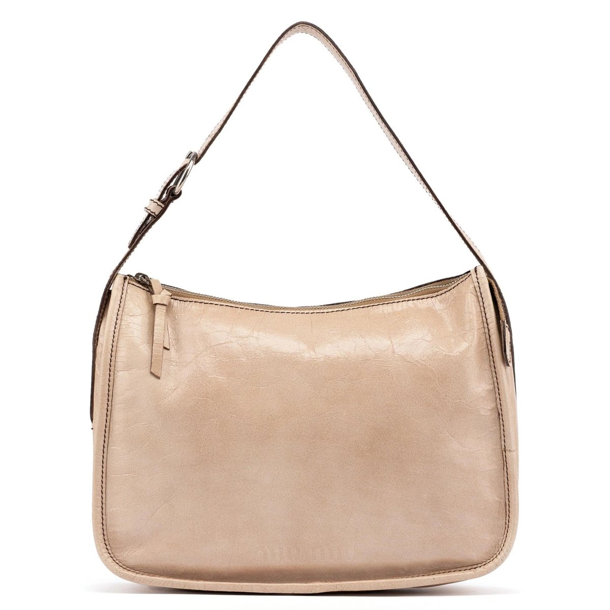 Pocket leather handbag