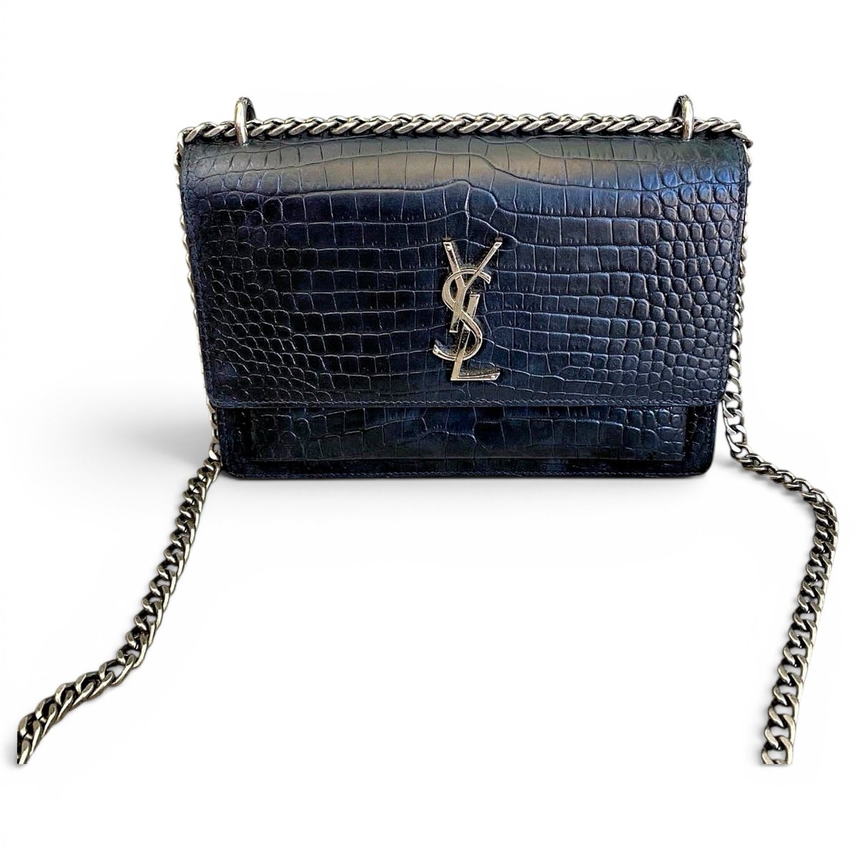 Sunset crocodile handbag
