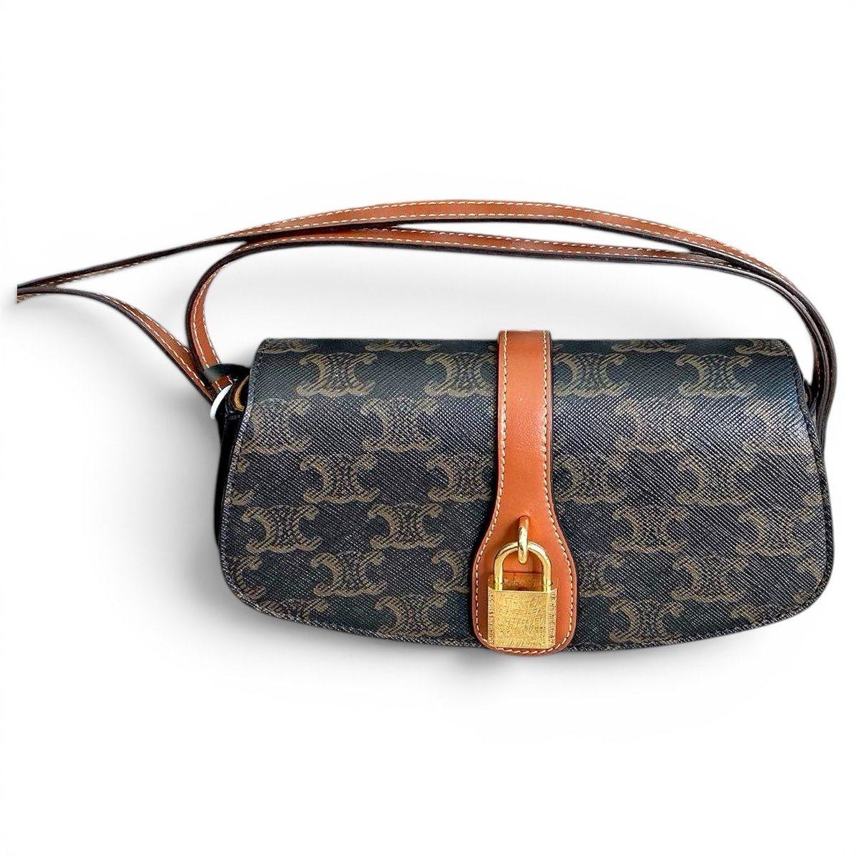 Triomphe leather handbag