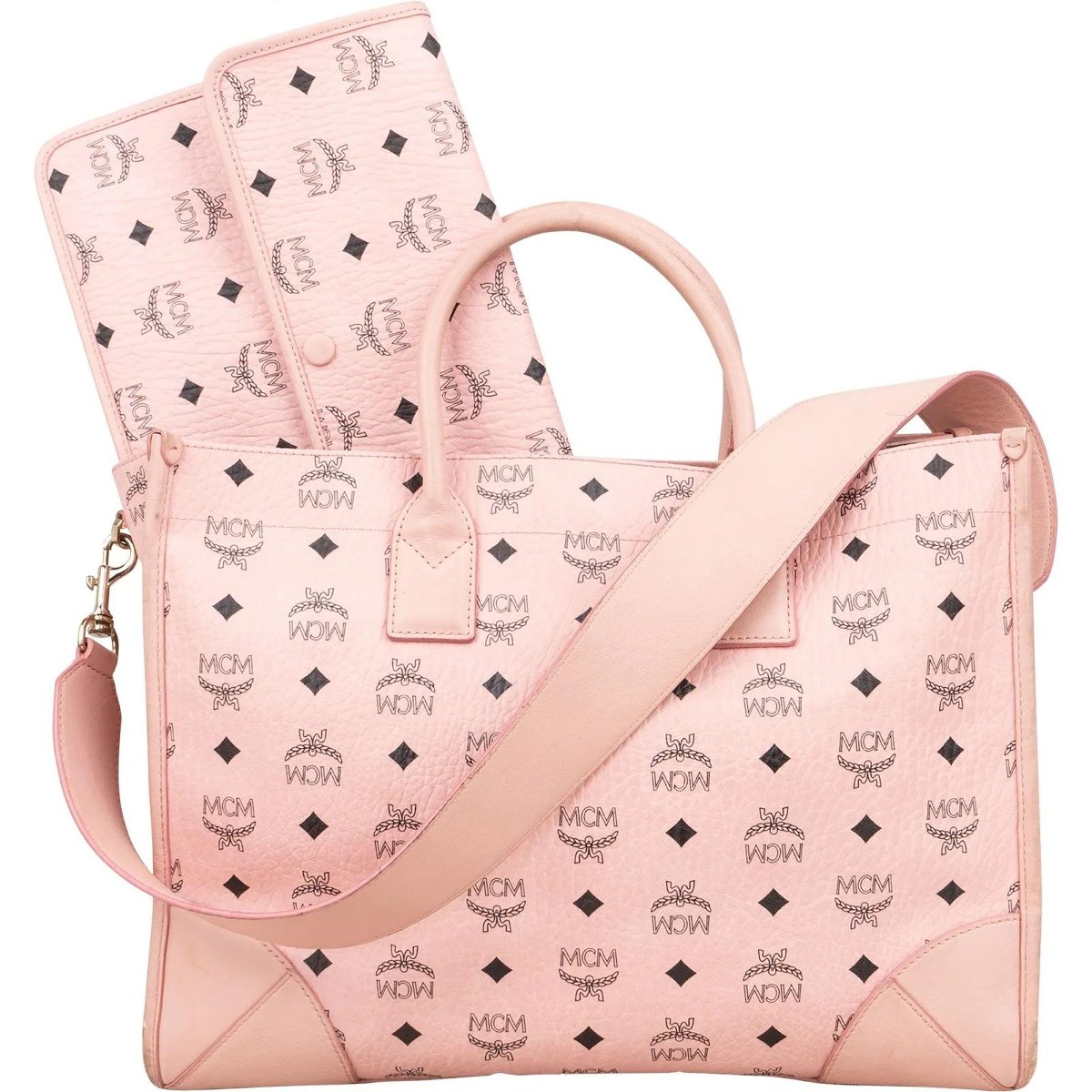 Boston leather tote