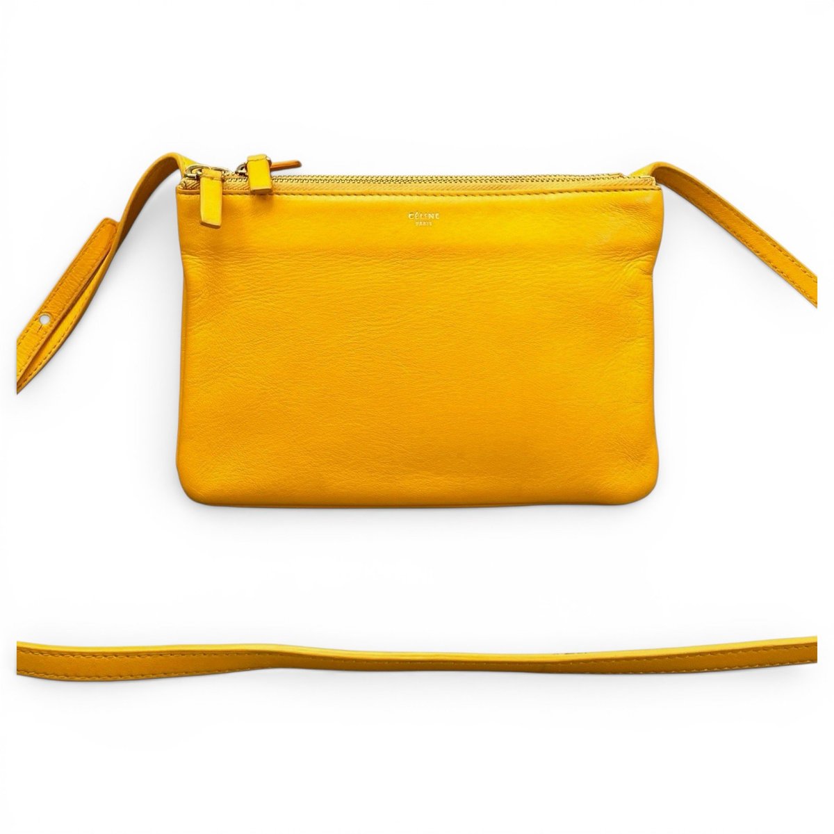 Trio leather crossbody bag