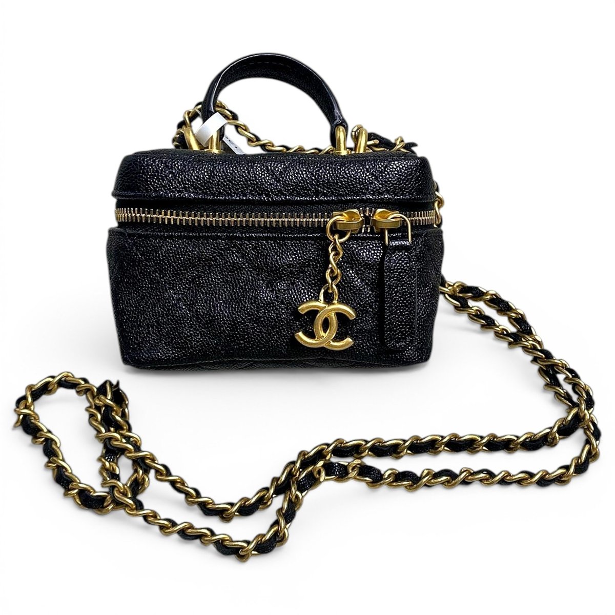 Trendy CC Vanity leather handbag