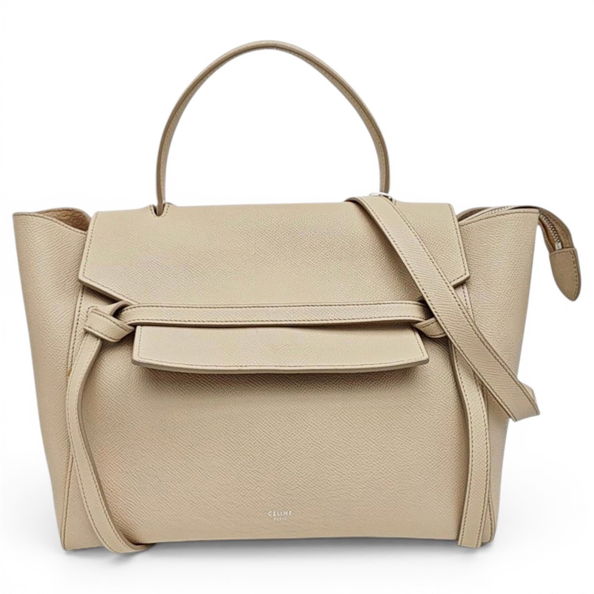 Belt leather handbag