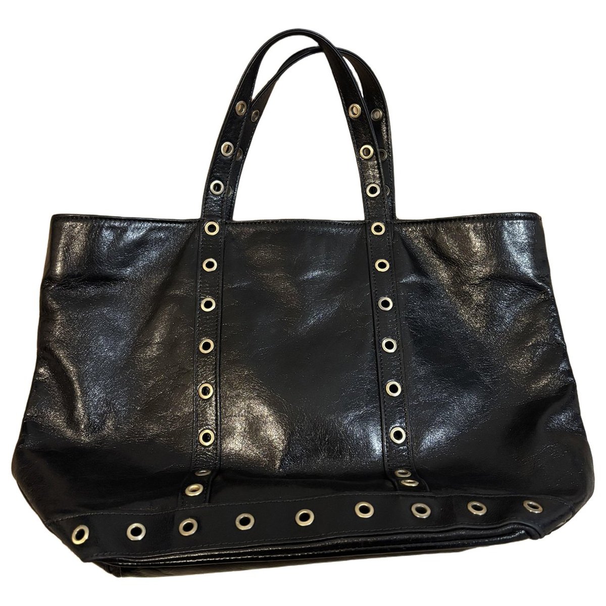 Cabas leather tote