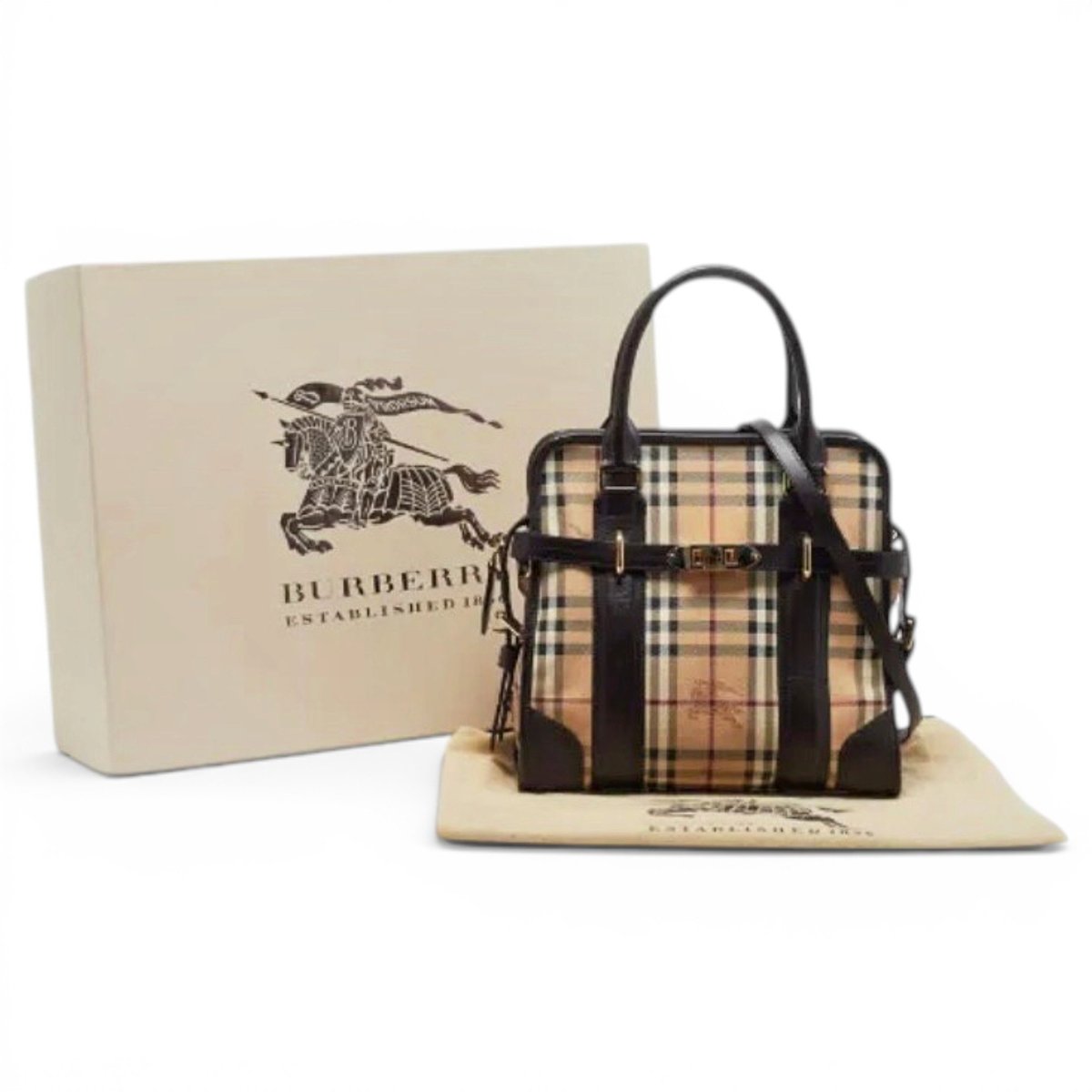 Title cashmere handbag