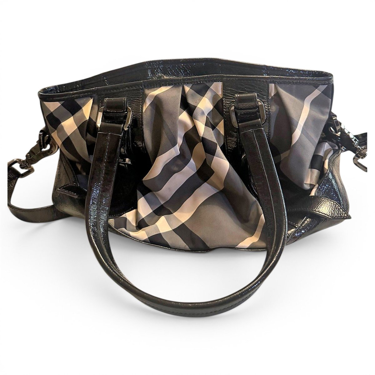 Camberley patent leather handbag
