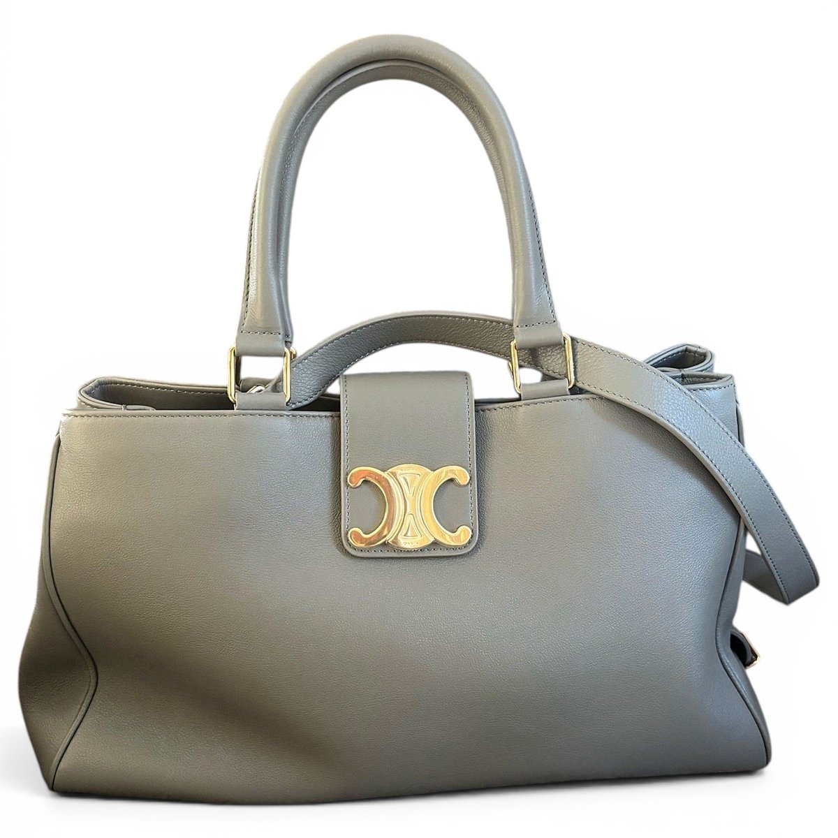 Triomphe leather handbag