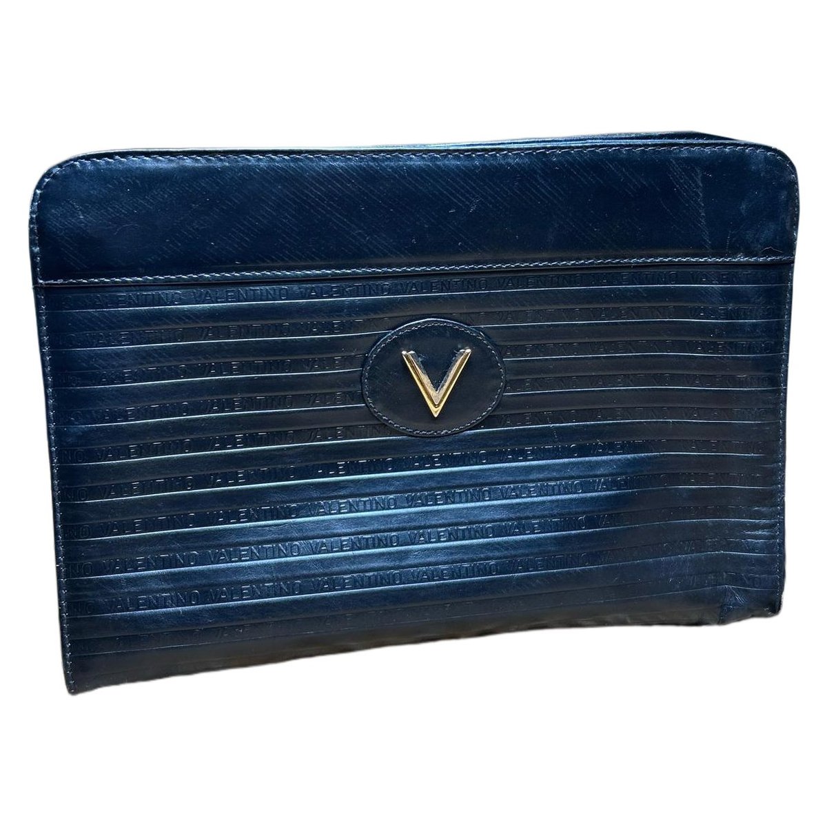 Leather clutch bag