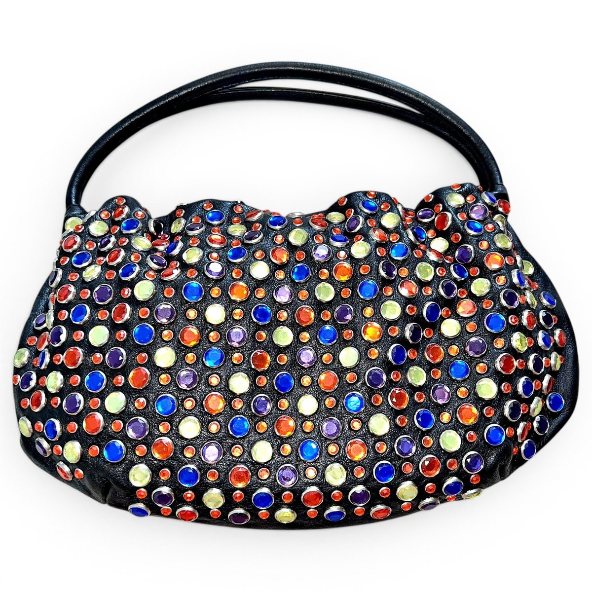 Domino leather handbag