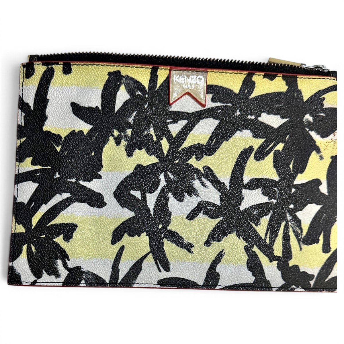 Leather clutch bag