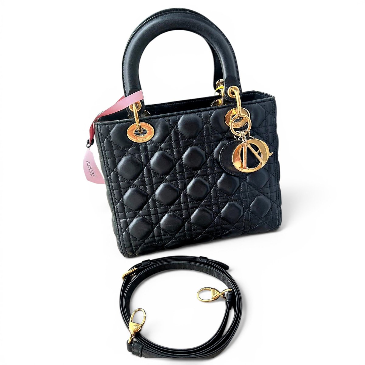 Lady Dior leather handbag