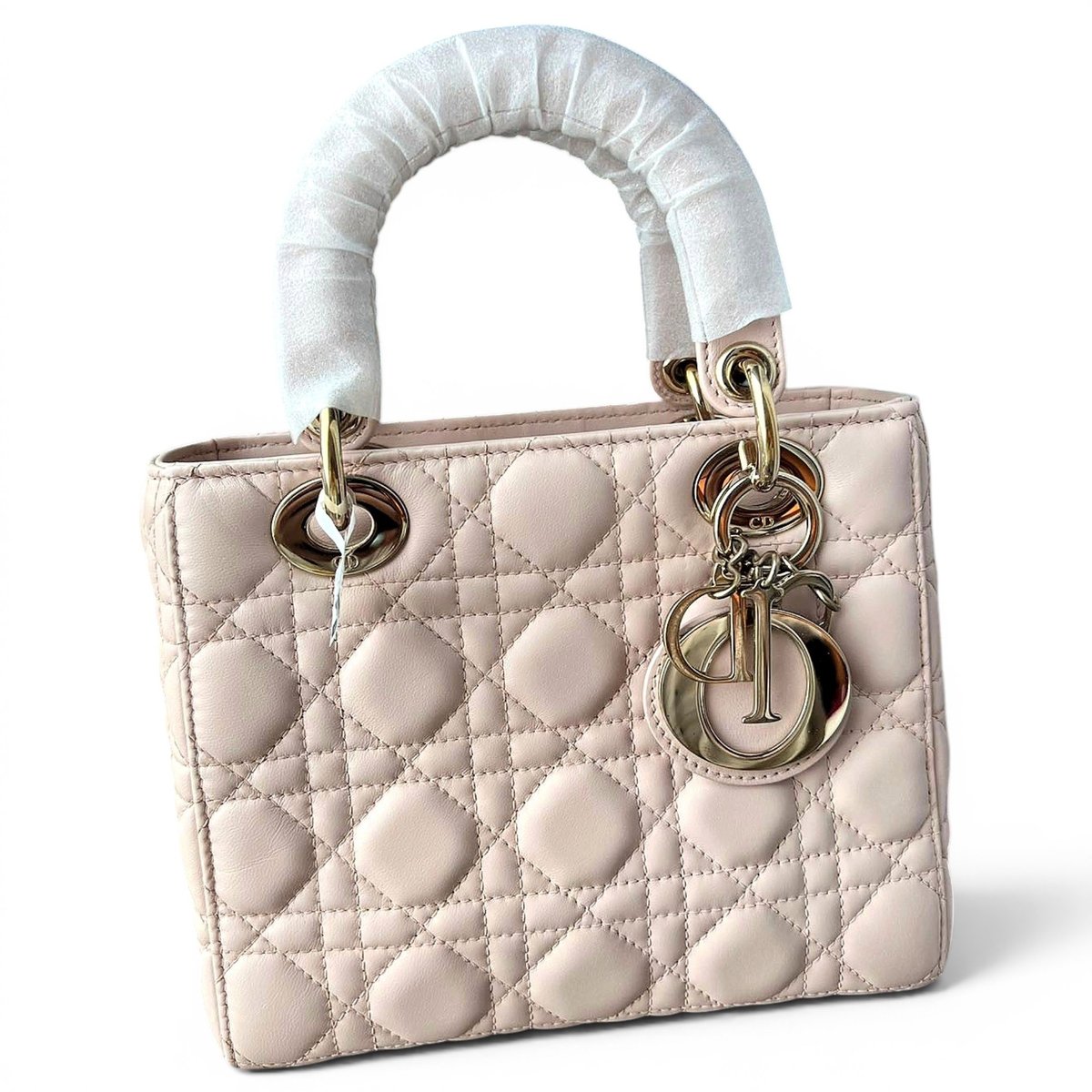 Lady Dior leather handbag
