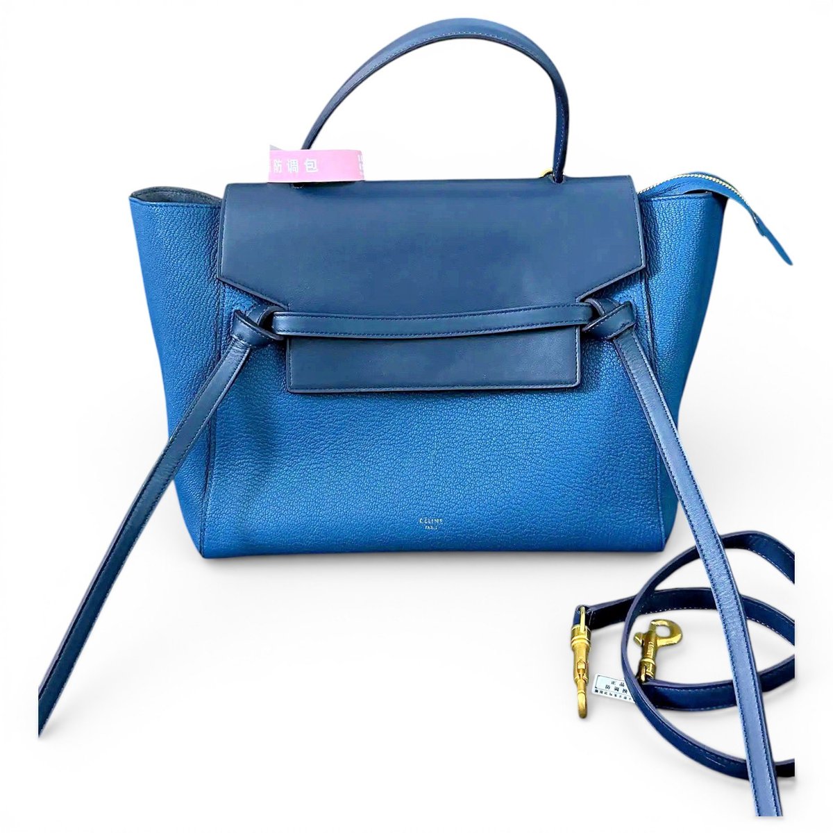 Belt leather handbag