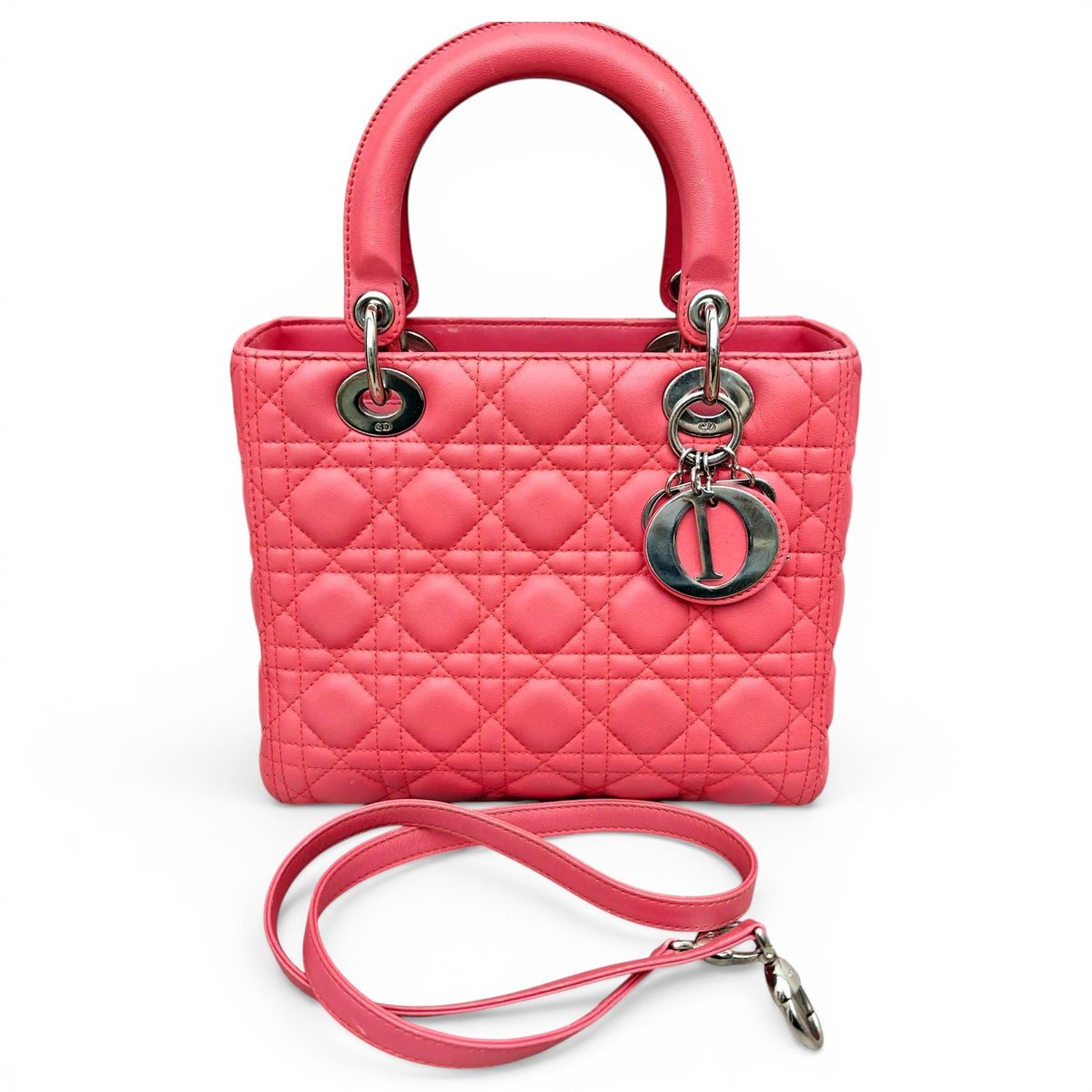 Lady Dior leather crossbody bag