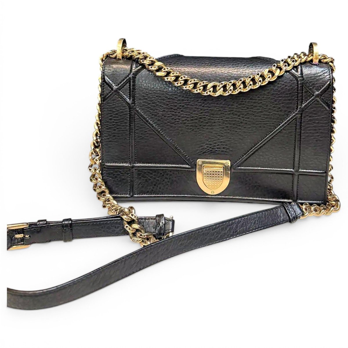 Diorama leather crossbody bag
