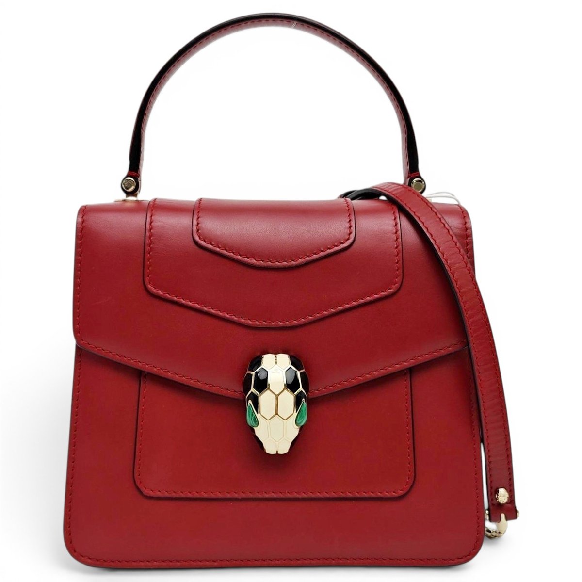 Serpenti leather crossbody bag