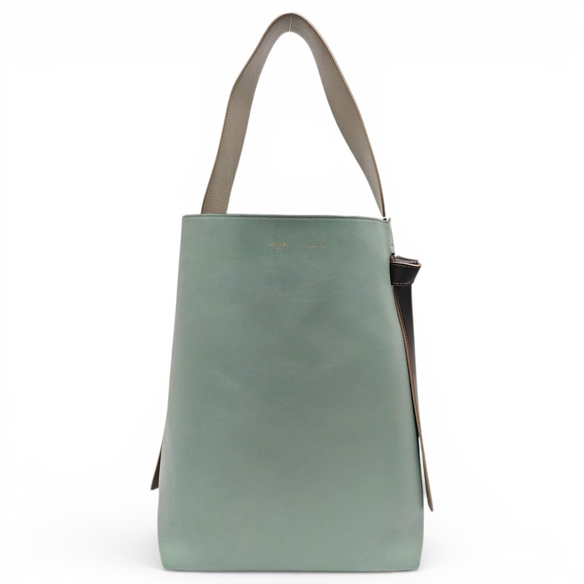 Twisted leather handbag