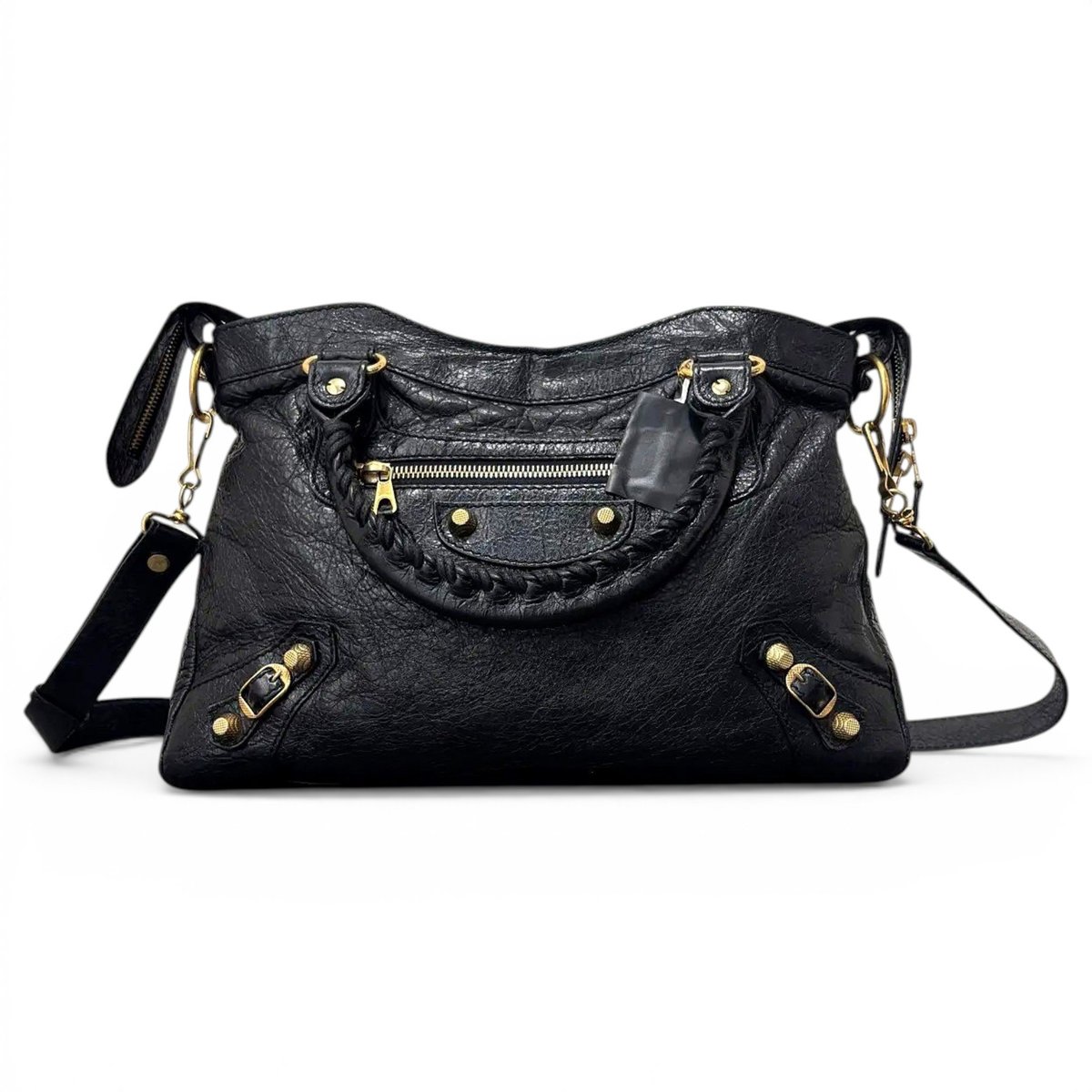 Classic Metalic leather crossbody bag