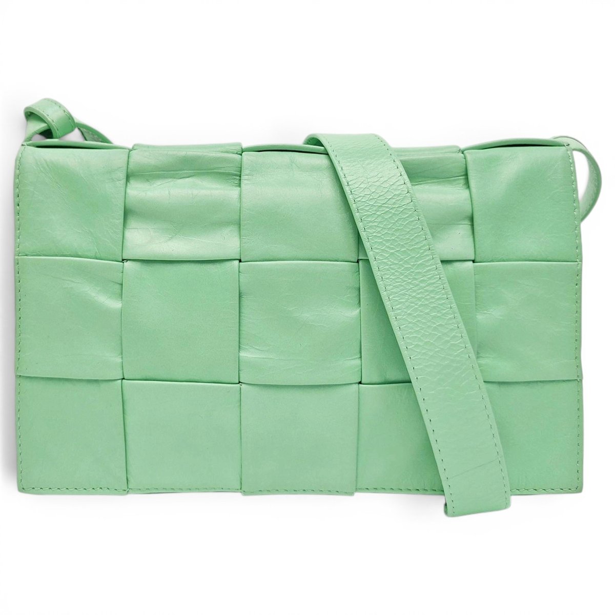 Cassette leather crossbody bag