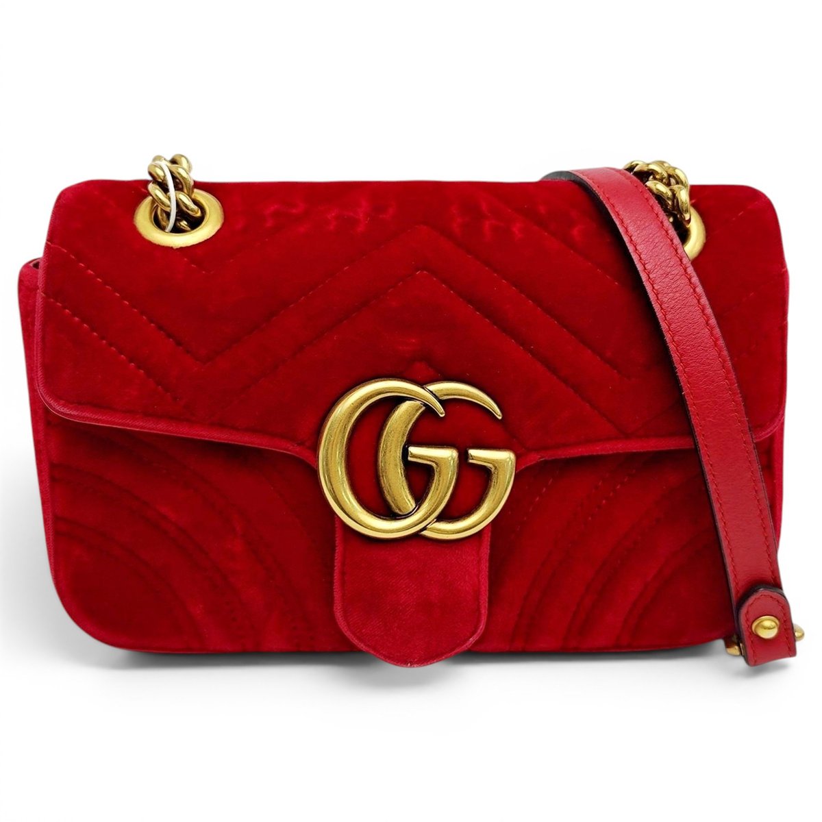 GG Marmont velvet crossbody bag