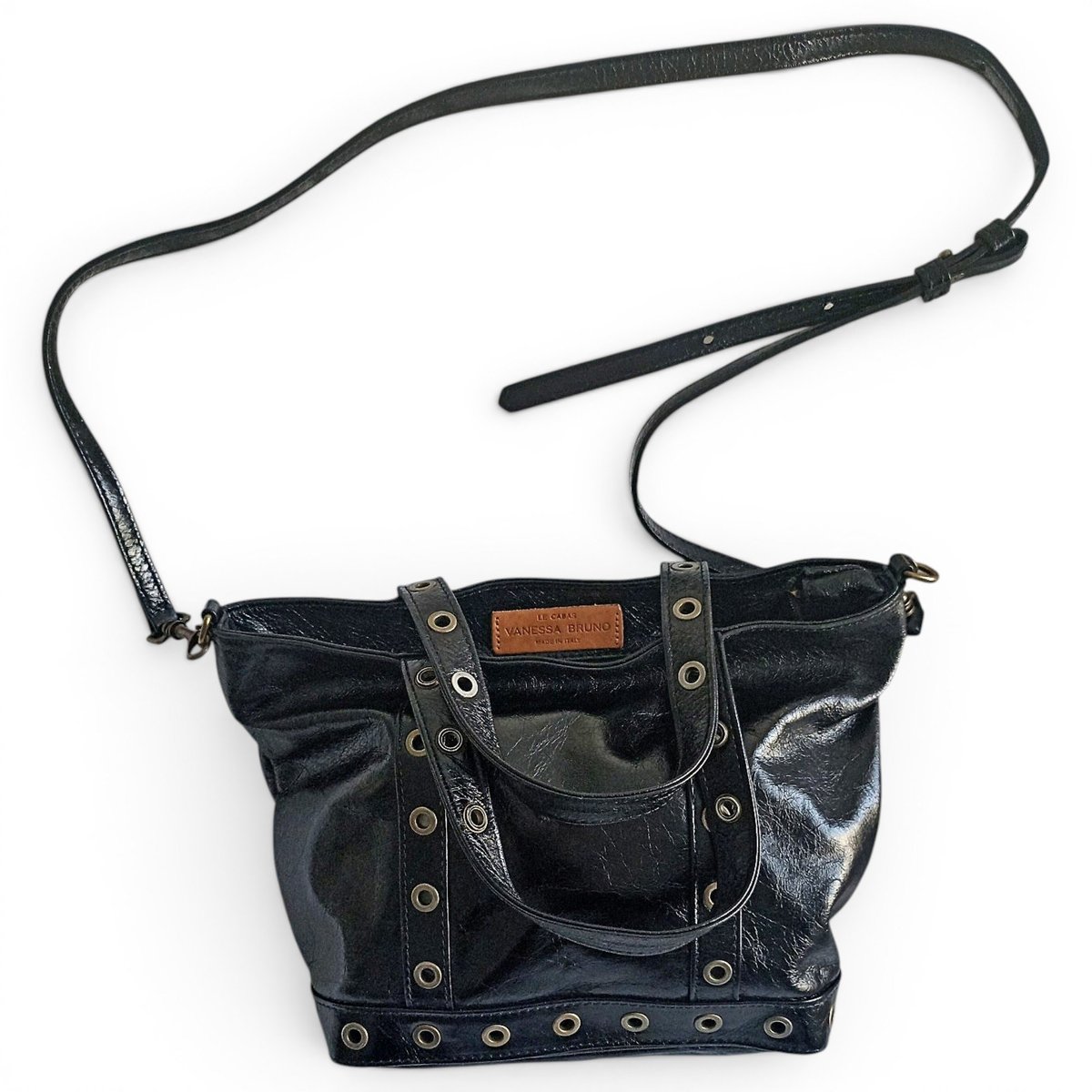 Cabas leather tote