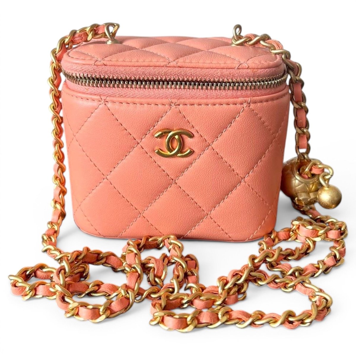 Trendy CC Vanity leather handbag