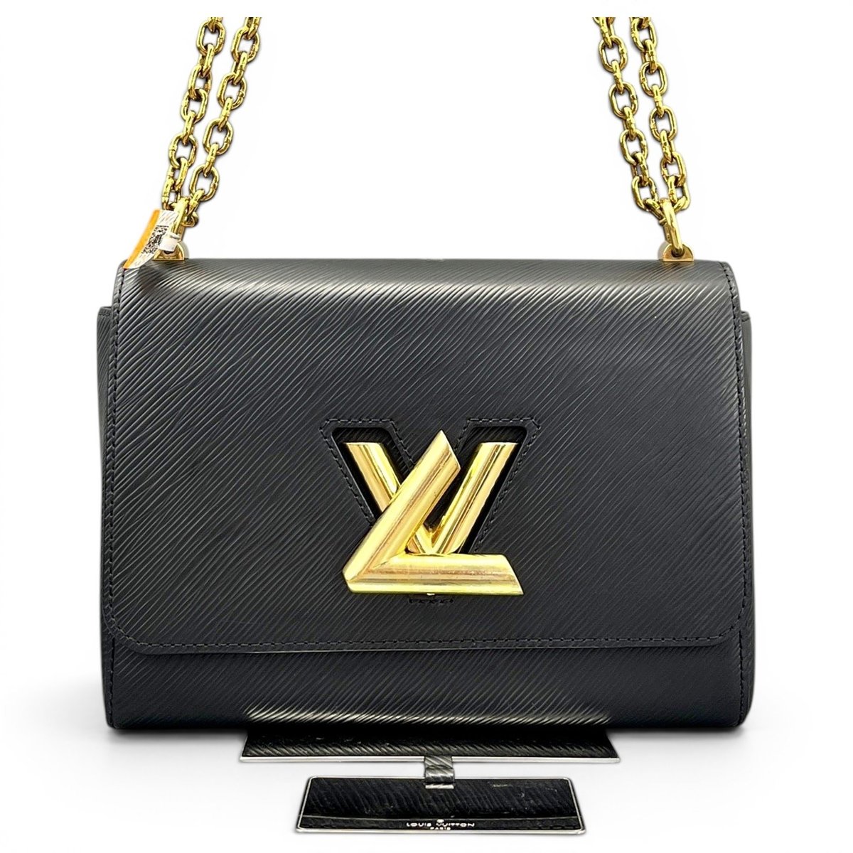 Twist leather handbag