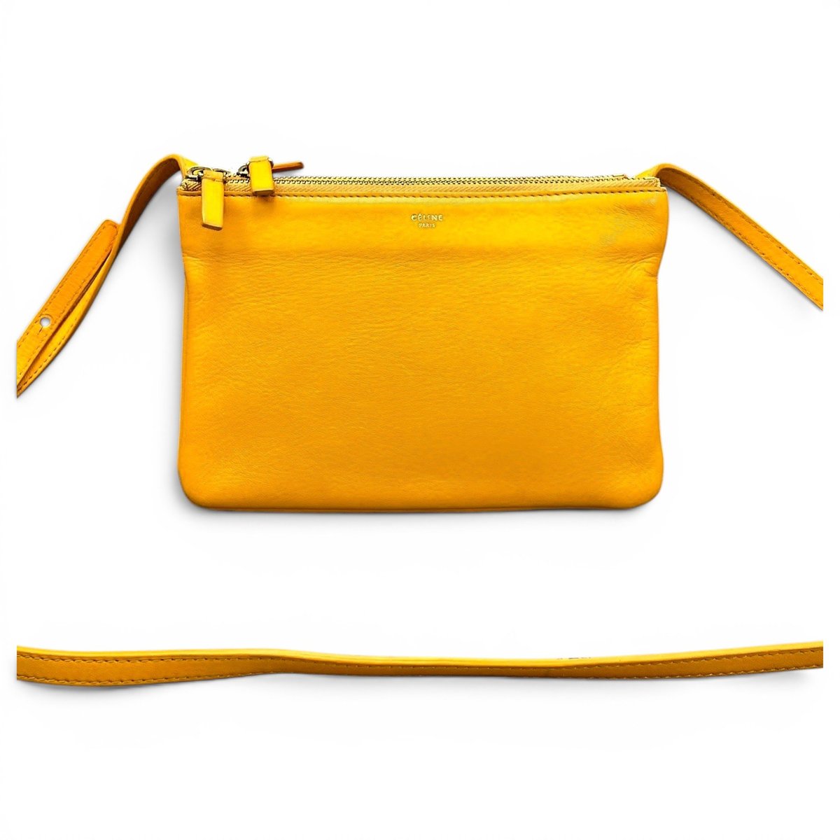 Trio leather crossbody bag