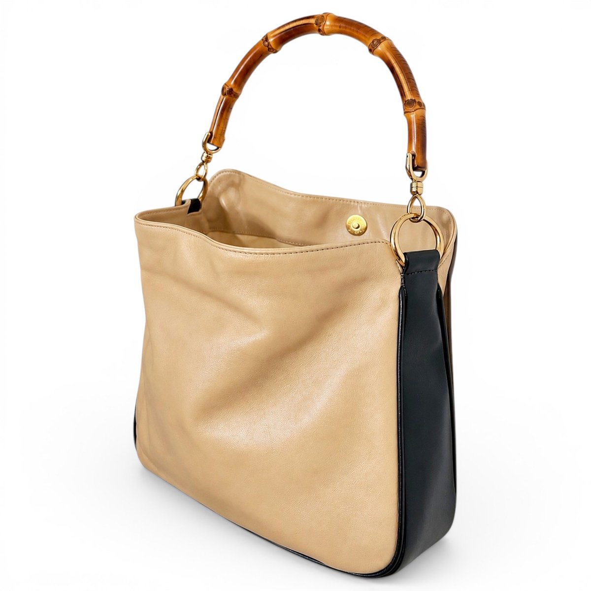 Bamboo Ring leather handbag