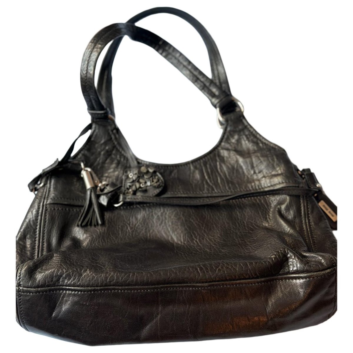 Beau leather handbag