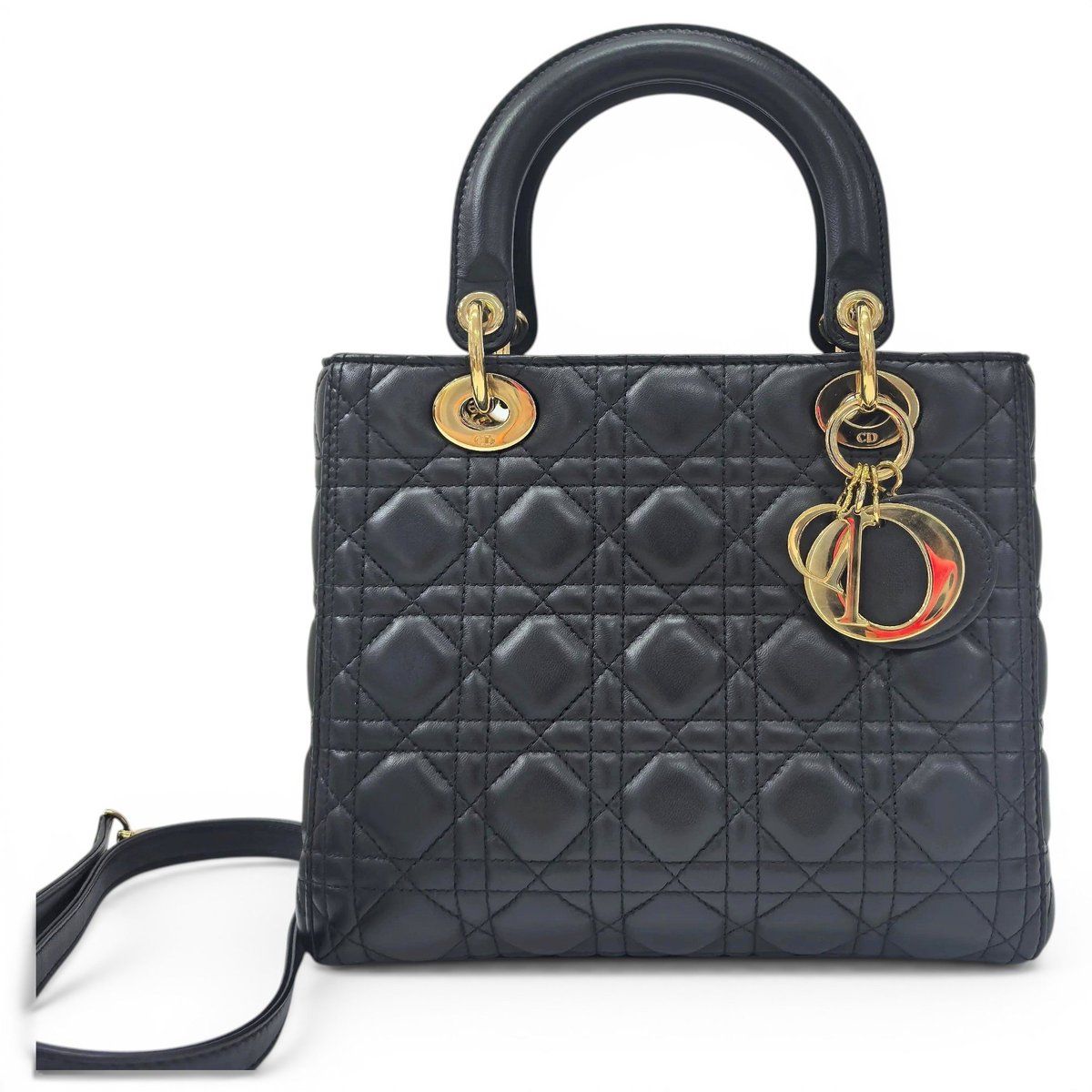 Lady Dior leather handbag