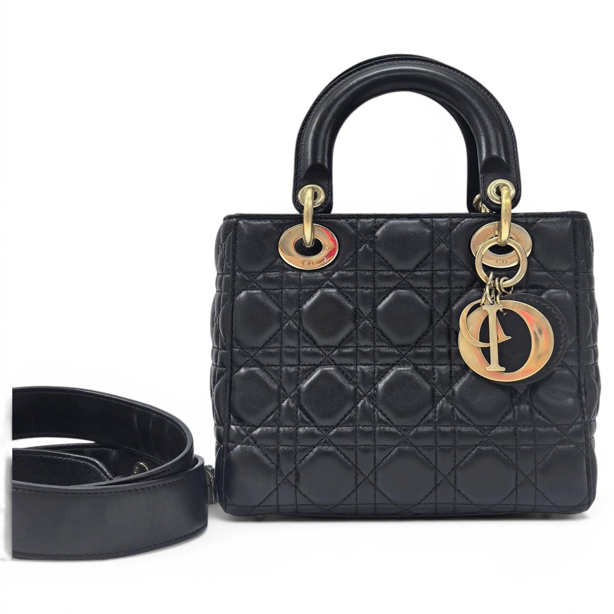 Lady Dior leather handbag