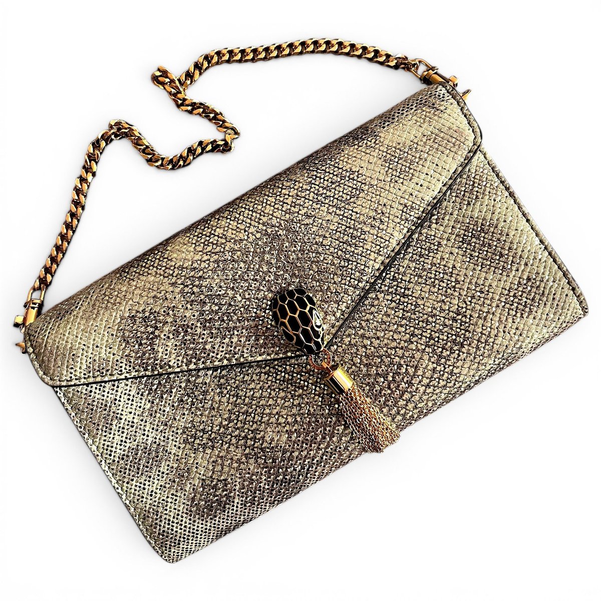 Serpenti clutch bag