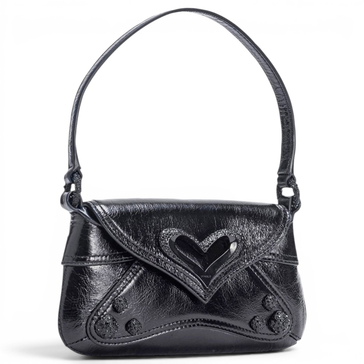 Leather clutch bag