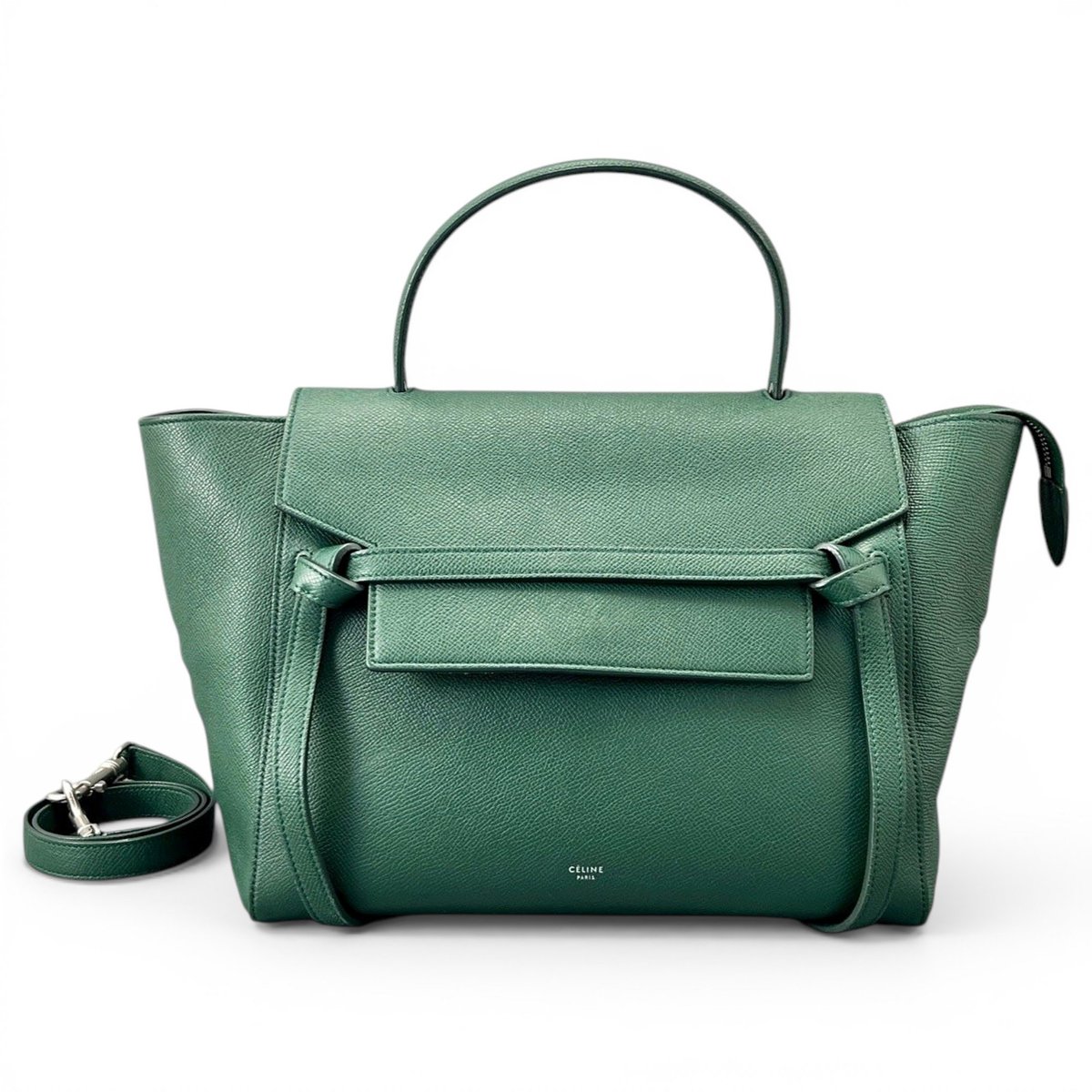 Belt leather handbag